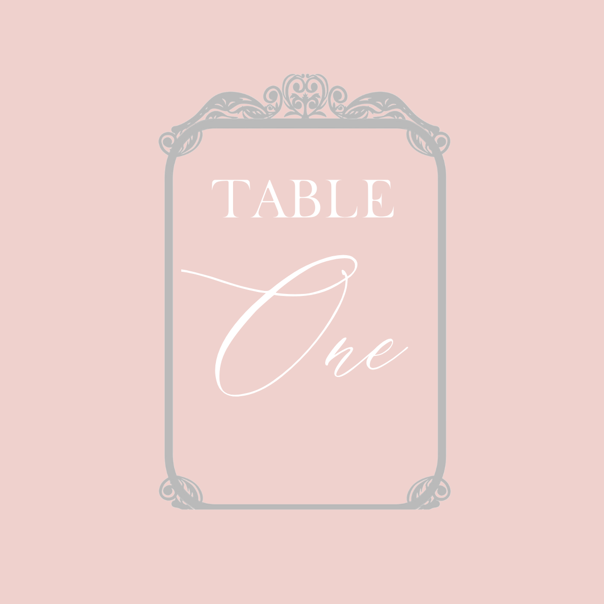 Heather Table Number Set