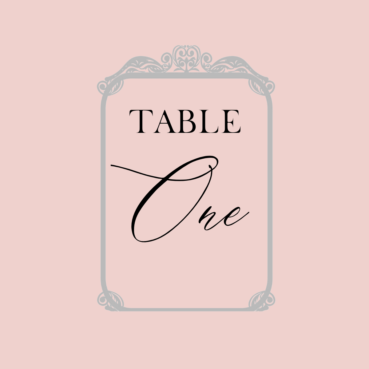 Heather Table Number Set