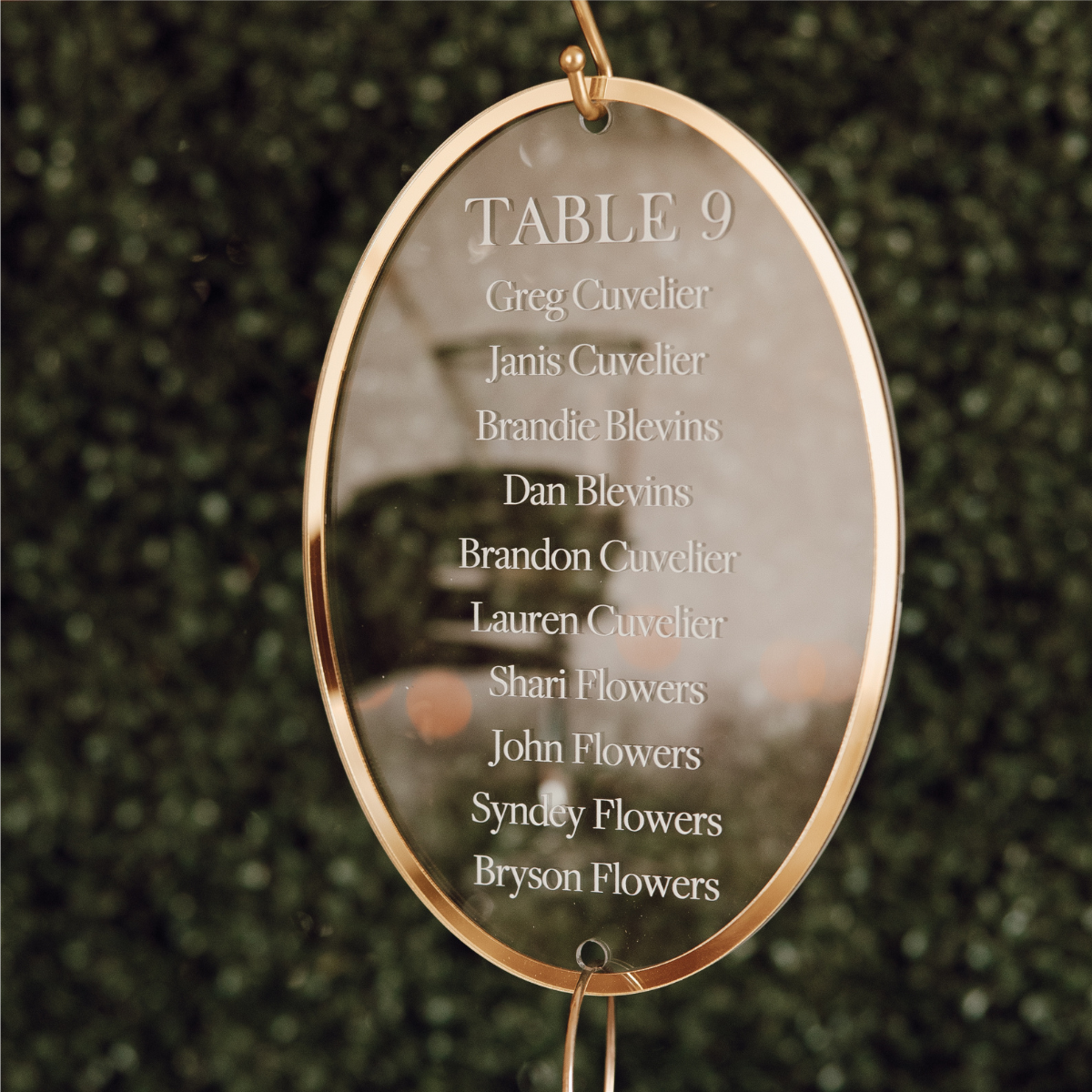 Heather Hanging Seating Chart