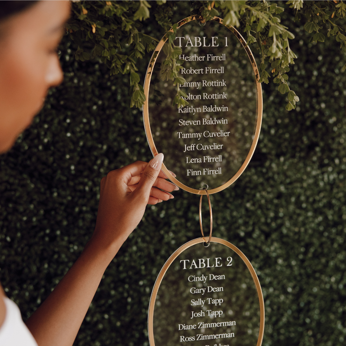 Heather Hanging Seating Chart