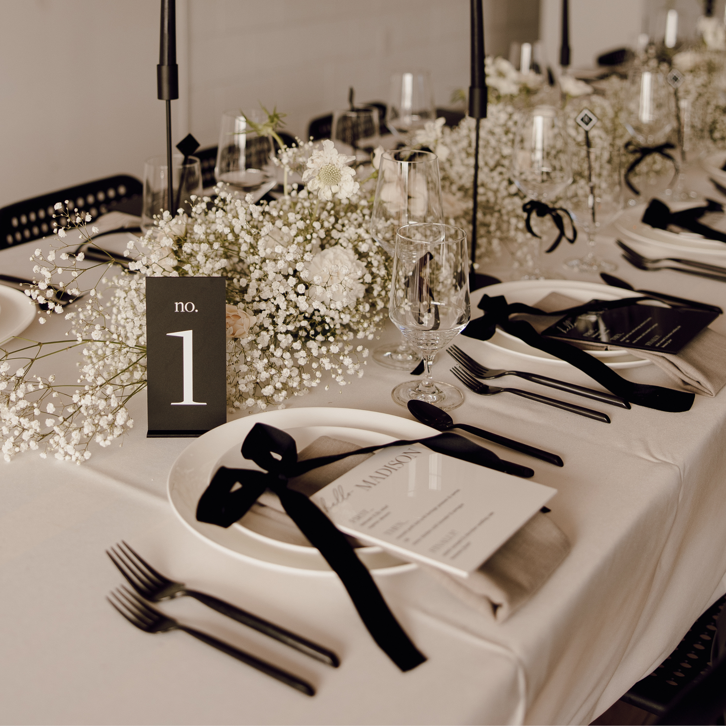 Lynn Acrylic Personal Menus