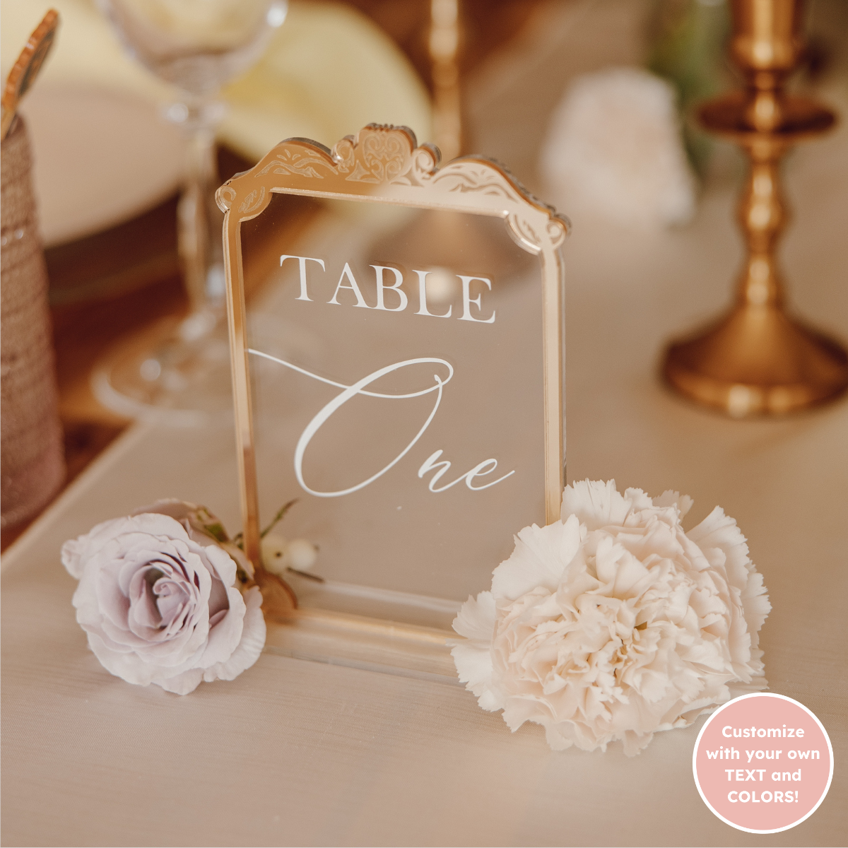 Heather Table Number Set