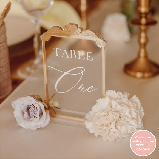 Heather Table Number Set