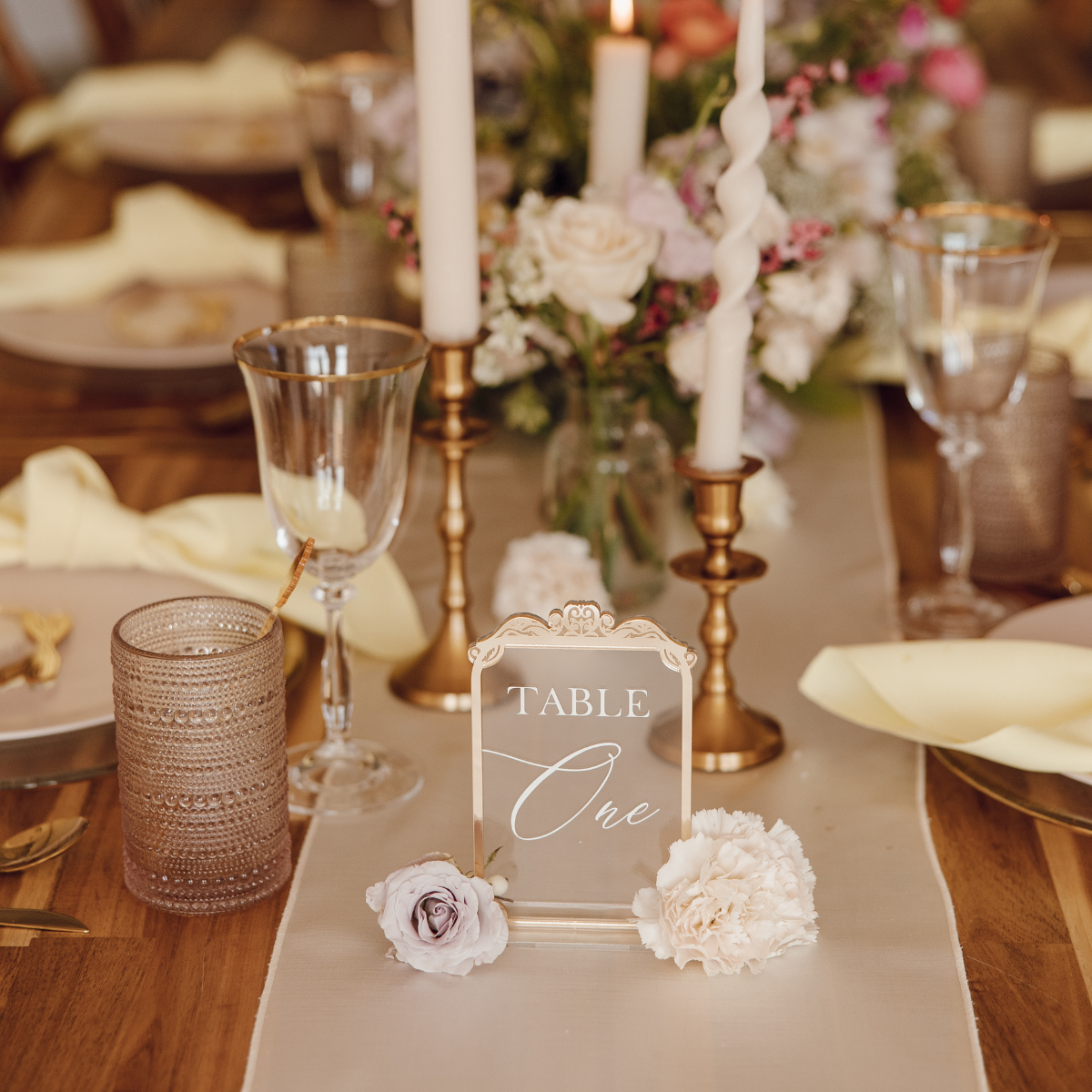 Heather Table Number Set