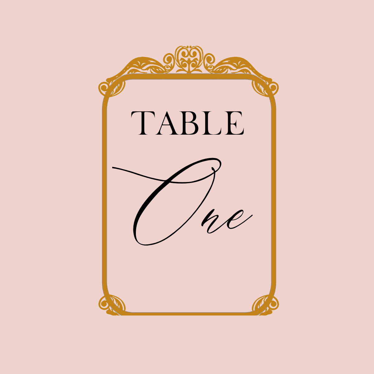 Heather Table Number Set