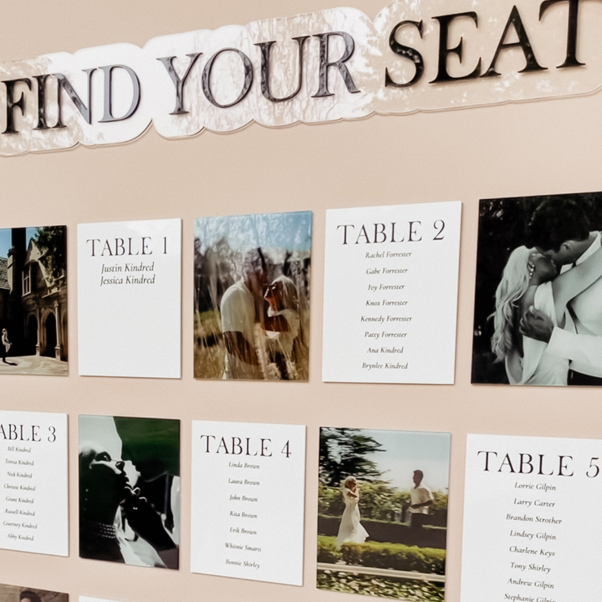 Baldwin Seating Chart Kit (Wall Not Included)