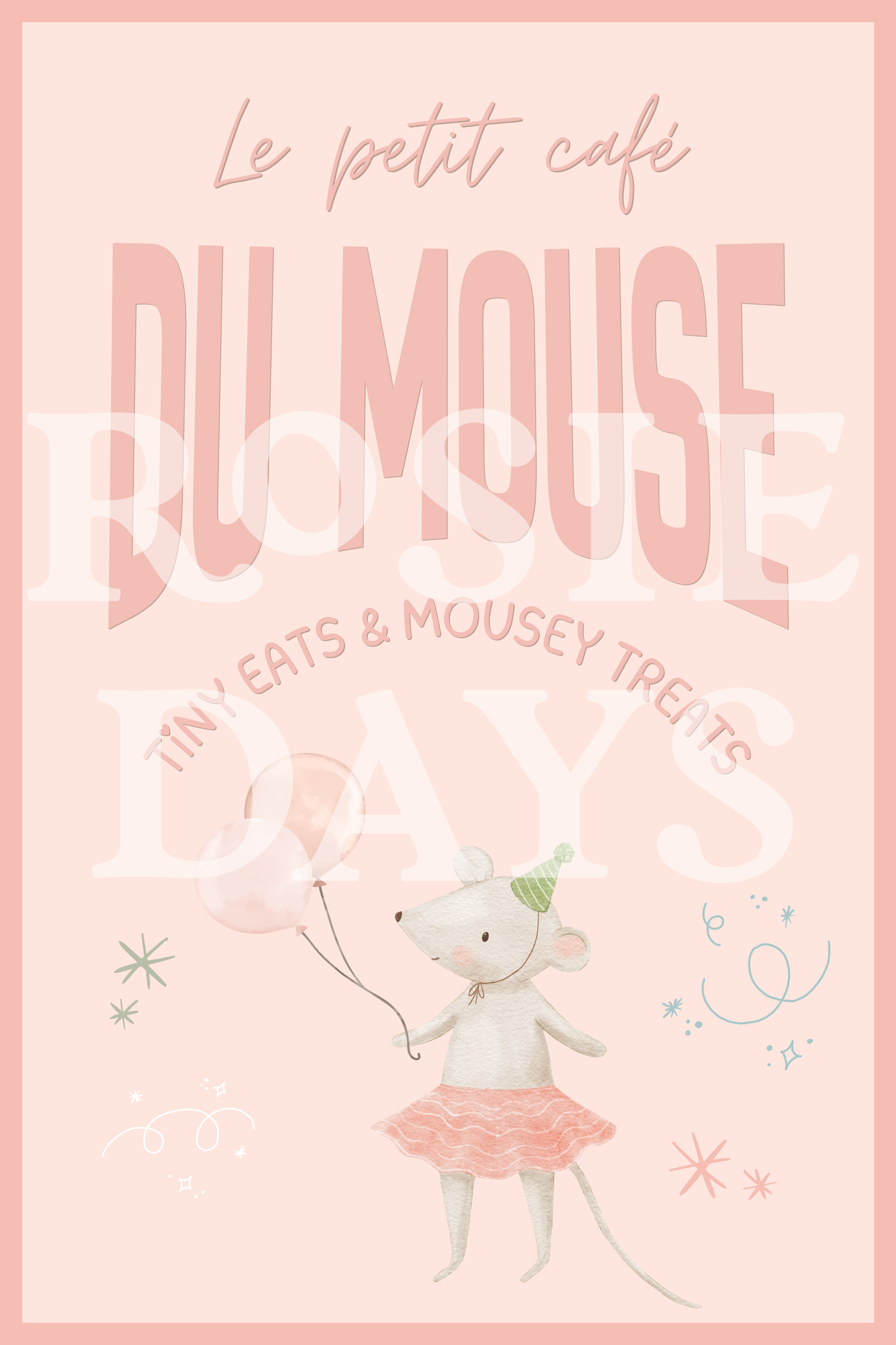 Mousey First Birthday! Canva Template Link ONLY