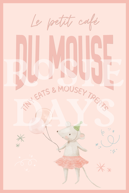 Mousey First Birthday! Canva Template Link ONLY