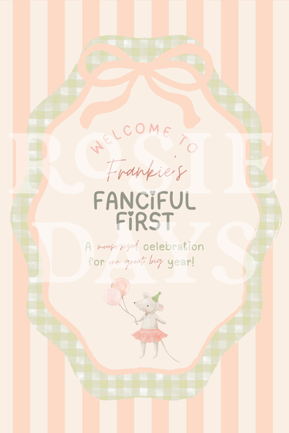 Mousey First Birthday! Canva Template Link ONLY