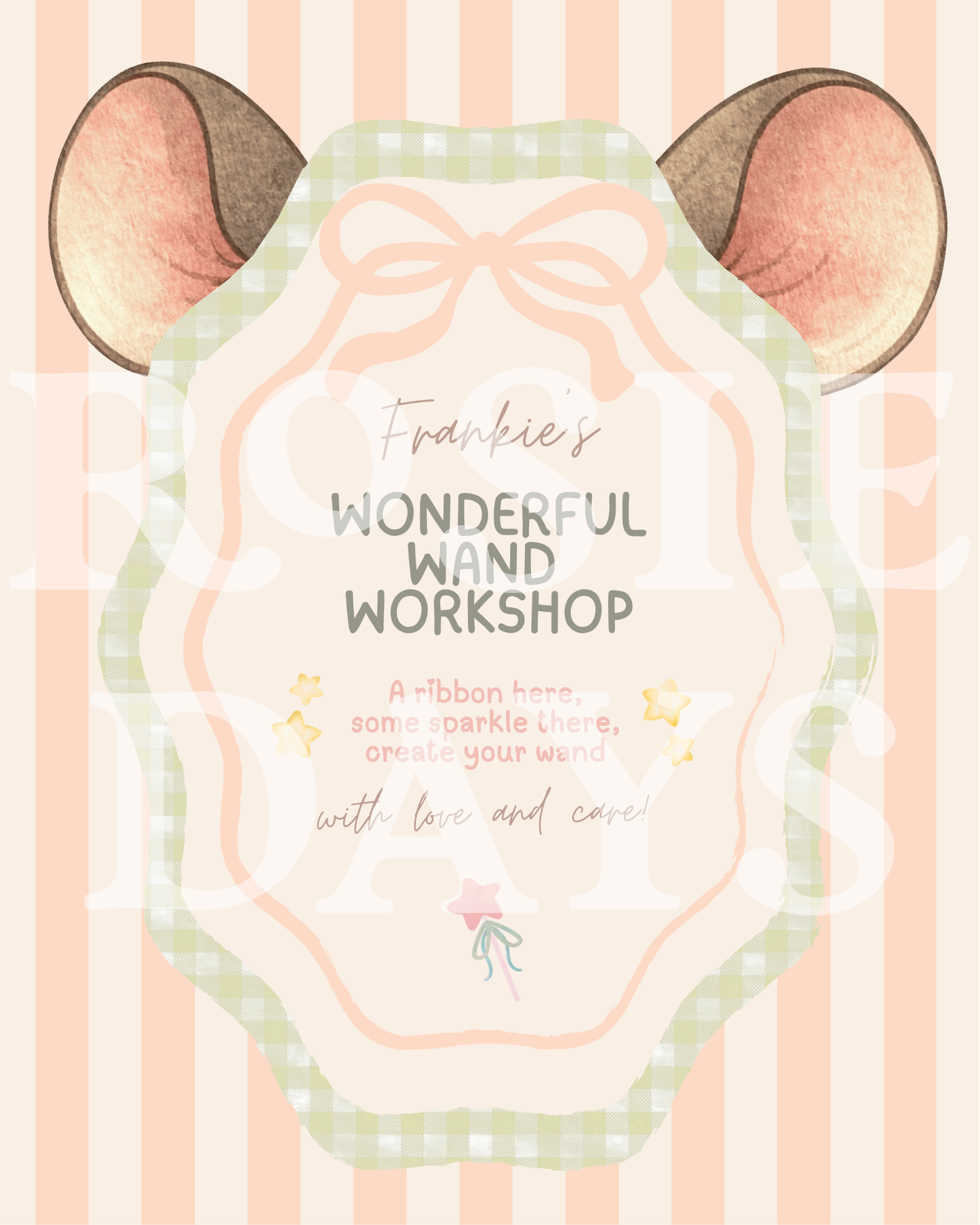 Mousey First Birthday! Canva Template Link ONLY
