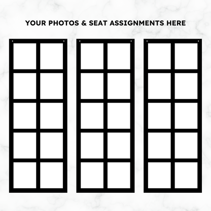 Lynn Collection- Three Panel Photo Seating Chart