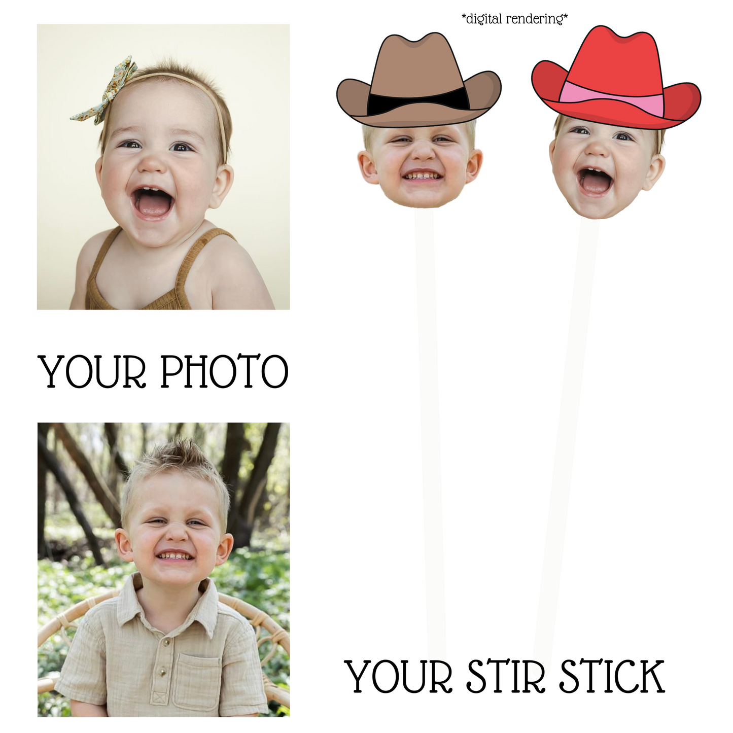 RaeLynn Cowboy Sweetheart | Face Stir Sticks (24 Pack)